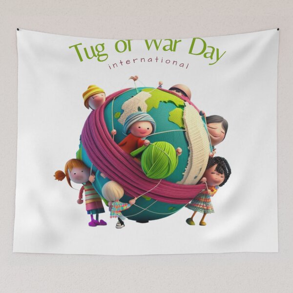 Item preview, international tug of war day designed and sold by artigrow.