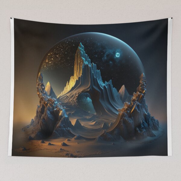 Item preview, Dark Fantasy Art, Distant Ice Cave designed and sold by Fantasy Masterpiece.