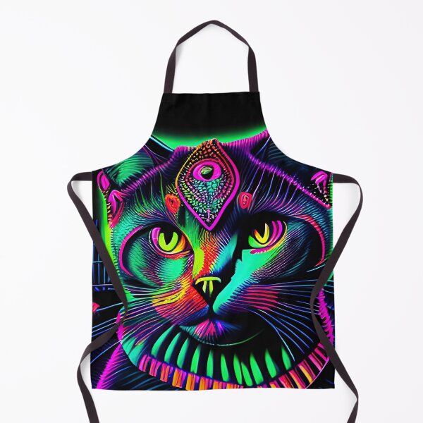 Item preview, #F102: Colorful Neon Cat Goddess Sketch designed and sold by FarStarL33.