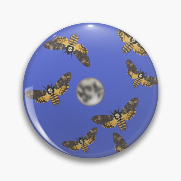 Item preview, Death's Head Moth and Moons Blue 1 designed and sold by Ashley Gagnon.