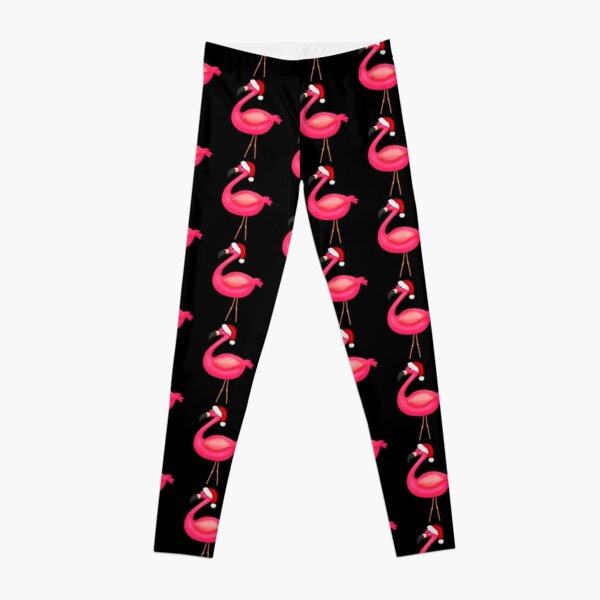 Festive Flamingos Leggings: Women's Christmas Outfits