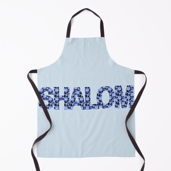 Item preview, Shalom with Blue and Black Jewish Stars designed and sold by NJGDesigns.