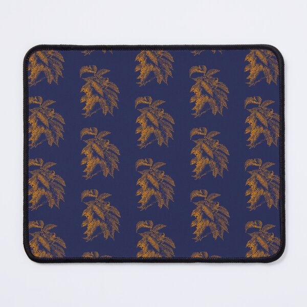 Item preview, Fern Lover | Orange and Dark Blue Artwork |  designed and sold by VintagePlantJoy.
