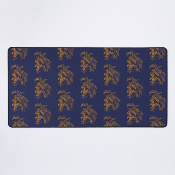 Item preview, Fern Lover | Orange and Dark Blue Artwork |  designed and sold by VintagePlantJoy.