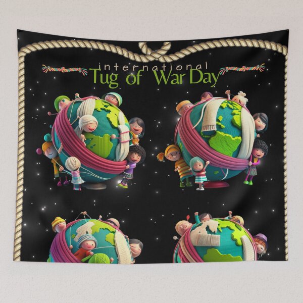 Item preview, international tug of war day designed and sold by artigrow.