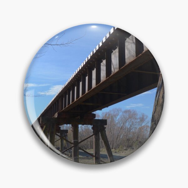 Item preview, Railway Bridge crossing river bed designed and sold by WickedAV.