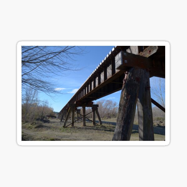Item preview, Railway Bridge crossing river bed designed and sold by WickedAV.