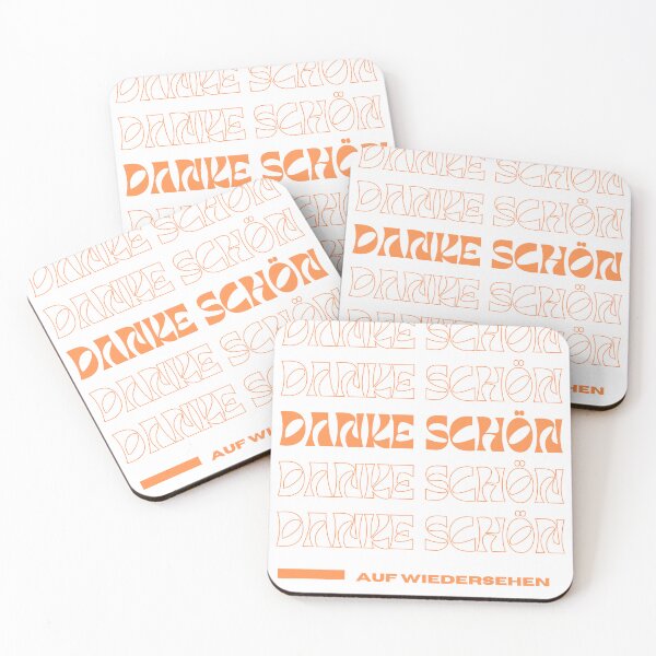 Item preview, "Danke schön" und "Auf Wiedersehen" Handgeschriebenes Design auf Deutsch designed and sold by RM-Journey.