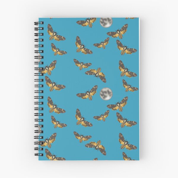 Item preview, Death's Head Moth and Moons Blue 2 designed and sold by Ashley Gagnon.