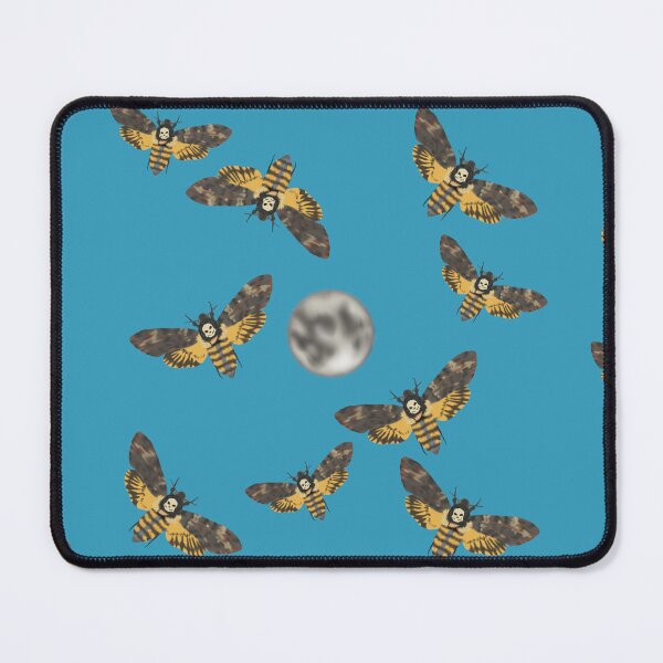 Item preview, Death's Head Moth and Moons Blue 2 designed and sold by Ashley Gagnon.