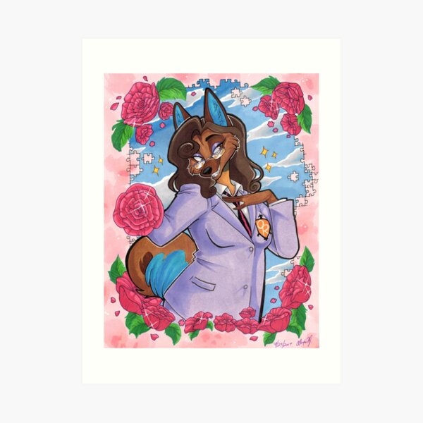 Kiss Kiss Stray in Love Art Print