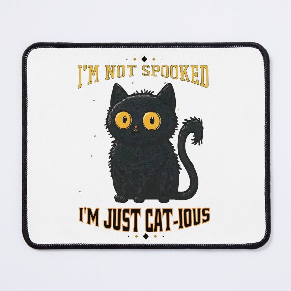 Item preview, I'm not spooked, I'm just Cat-ious designed and sold by Brushpalette888.