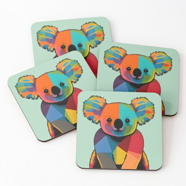 Item preview, A colorful koala bear  designed and sold by Warehouse46.