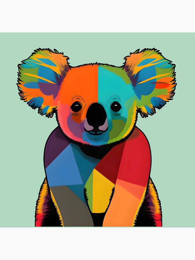 A colorful koala bear  Art Board Print for Sale by Warehouse46