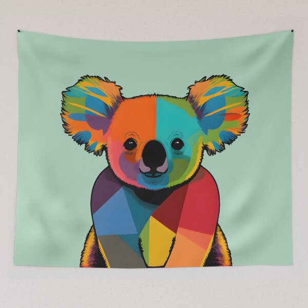 Item preview, A colorful koala bear  designed and sold by Warehouse46.