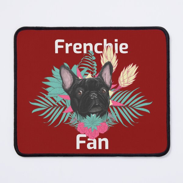 Item preview, French Bulldog Frenchie Fan Tropical Flowers Design designed and sold by InspiredForever.