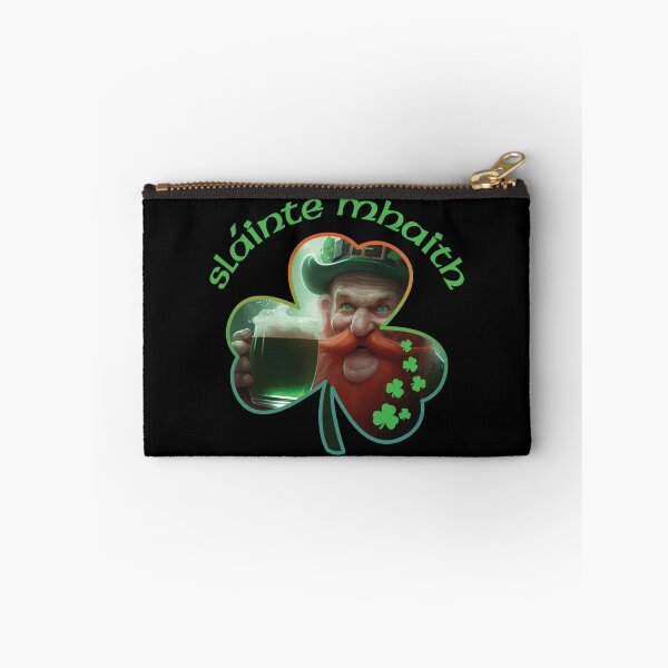 Item preview, LEPRECHAUN DRINKING GREEN BEER, SLAINTE MHAITH, ST. PATRICK'S DAY designed and sold by FlutteringWings.