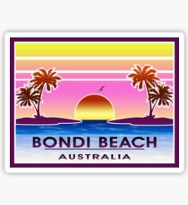 Weinlese-Gepäck Bondi-Strand-Australiens Sydney Sticker