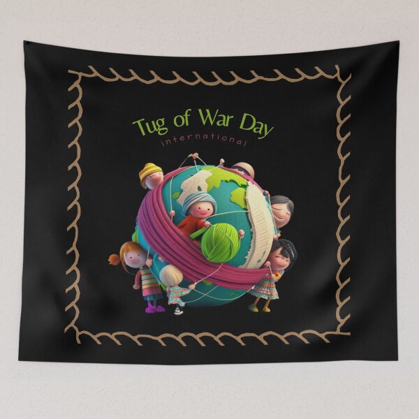 Item preview, international tug of war day designed and sold by artigrow.