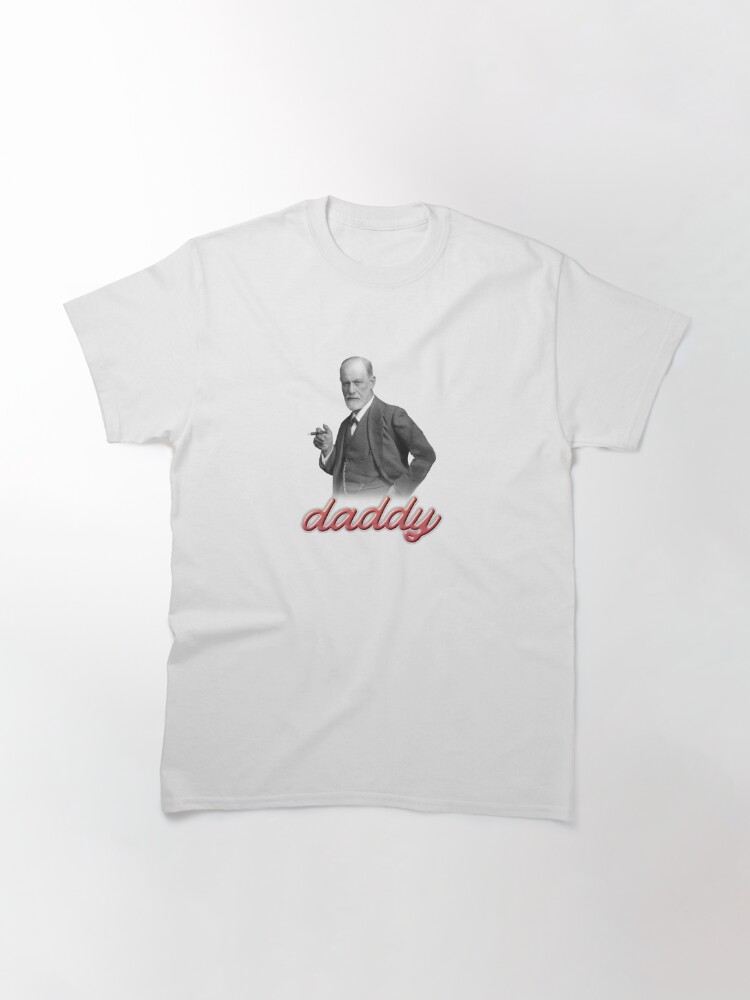 Thumbnail 2 of 7, Classic T-Shirt, Sigmund Freud daddy psyhology design designed and sold by snazzyseagull.