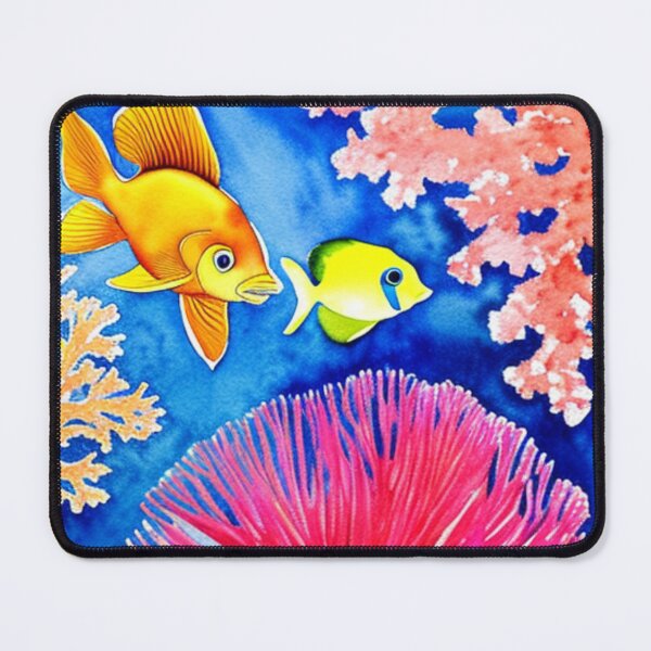 Item preview, Ocean Reef Life in Watercolor designed and sold by SquishStitches.