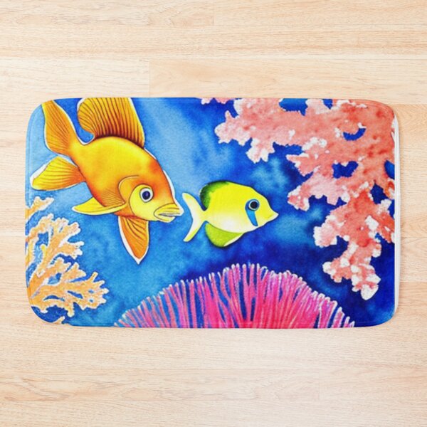 Item preview, Ocean Reef Life in Watercolor designed and sold by SquishStitches.