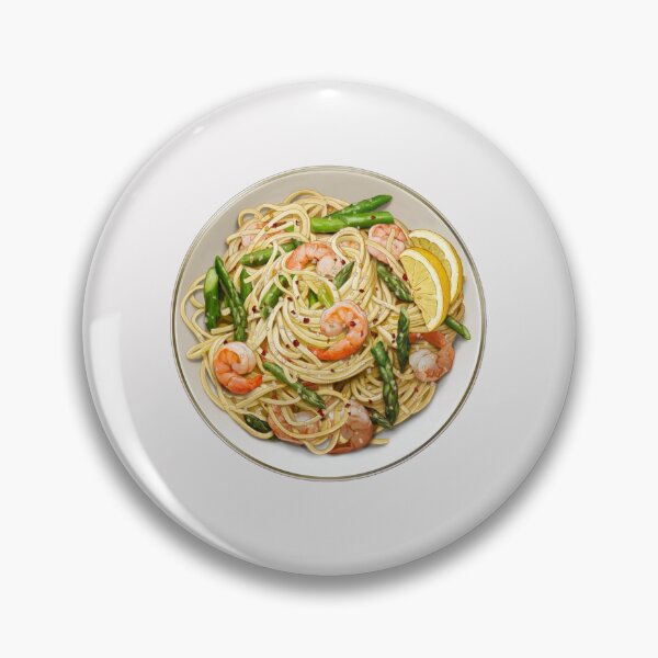 Item preview, Garlic Prawn Linguine with Asparagus designed and sold by keepo.