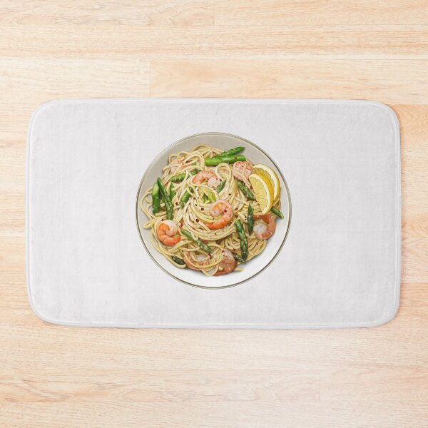 Item preview, Garlic Prawn Linguine with Asparagus designed and sold by keepo.