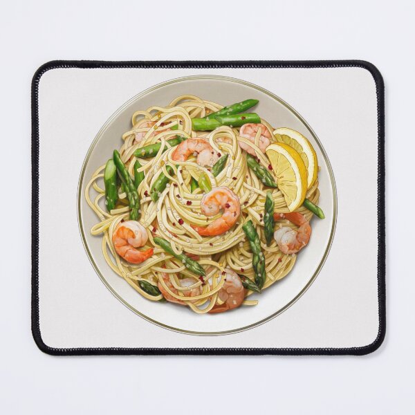 Item preview, Garlic Prawn Linguine with Asparagus designed and sold by keepo.