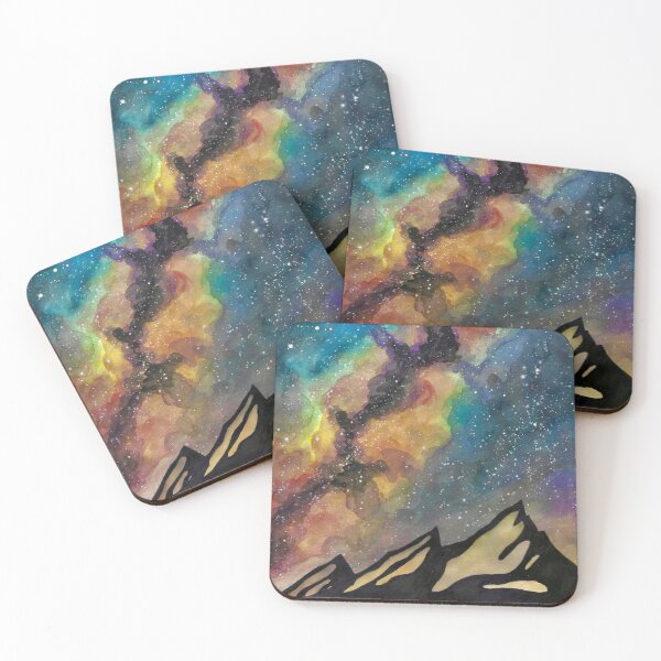 Item preview, Watercolor Galaxy Flatirons designed and sold by Bright-Skies.