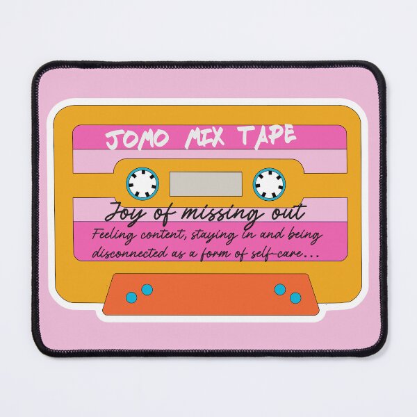 Item preview, JOMO Joy Of Missing Out Mix Tape PINK designed and sold by OKObjects.