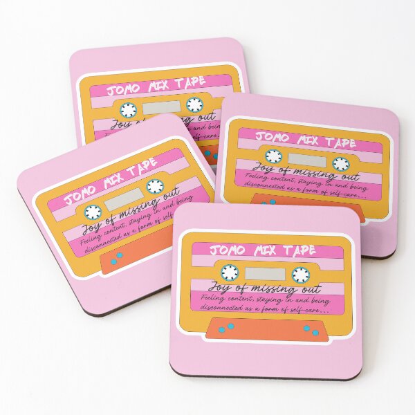 Item preview, JOMO Joy Of Missing Out Mix Tape PINK designed and sold by OKObjects.