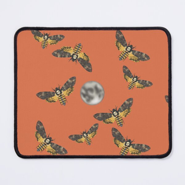 Item preview, Death's Head Moth and Moons Orange designed and sold by Ashley Gagnon.