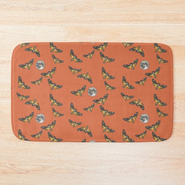 Item preview, Death's Head Moth and Moons Orange designed and sold by Ashley Gagnon.