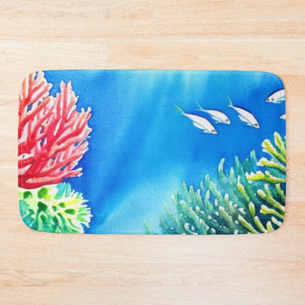 Item preview, Ocean Reef in Watercolor designed and sold by SquishStitches.