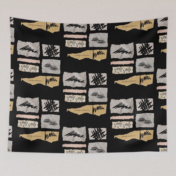 Item preview, Doodle collage & line Drawing for mental chaos designed and sold by TypeWrite.