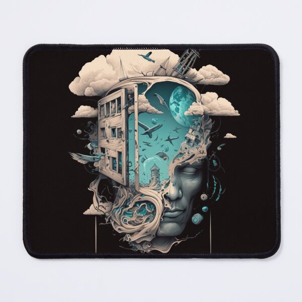 Item preview, Surrealism "A surreal mind" Art, surrealism art. Trippy art design designed and sold by AILaboratory21.