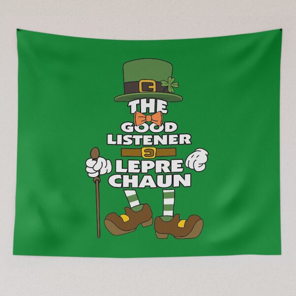 Item preview, The Good Listener Leprechaun St Patrick's Day Celebration Matching Outfits Group Attire designed and sold by onicon.