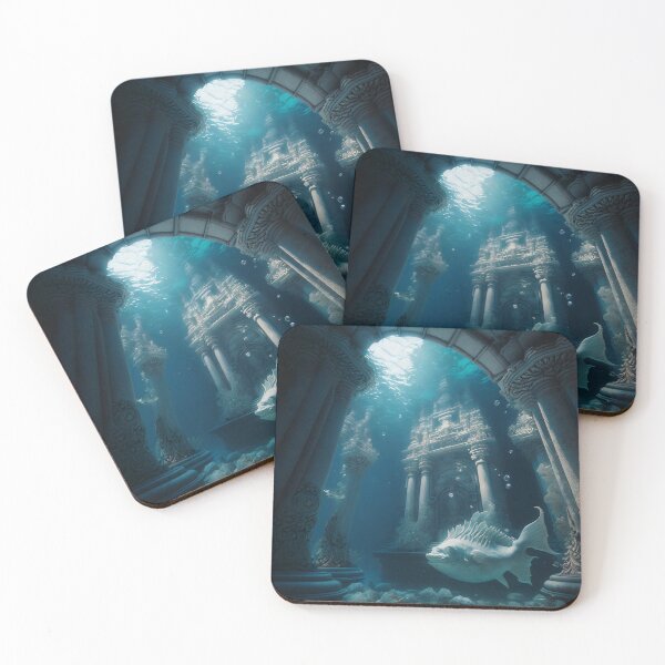 Item preview, Submerged Atlantis: A City of Marble Beneath the Waves designed and sold by oanaunciuleanu.