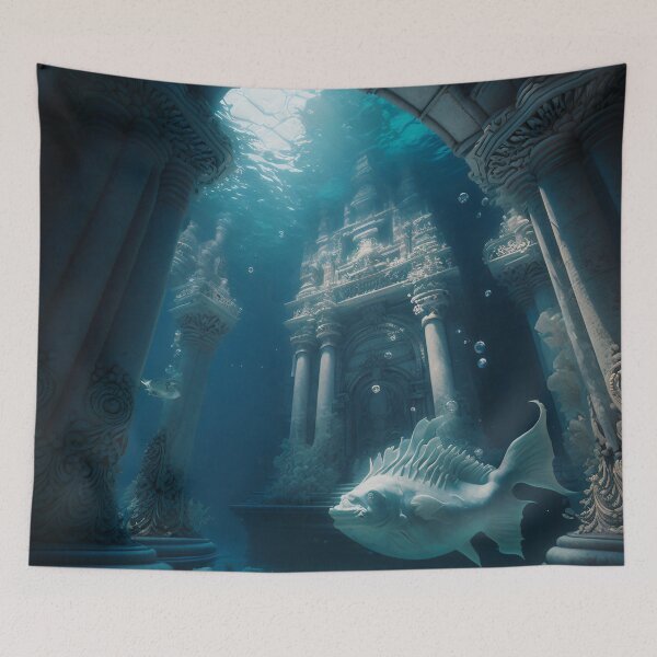 Item preview, Submerged Atlantis: A City of Marble Beneath the Waves designed and sold by oanaunciuleanu.
