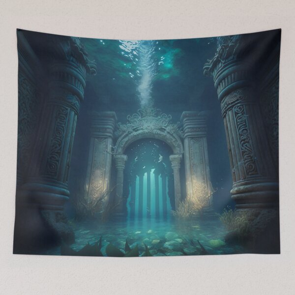 Item preview, Submerged Atlantis: A City of Marble Beneath the Waves designed and sold by oanaunciuleanu.