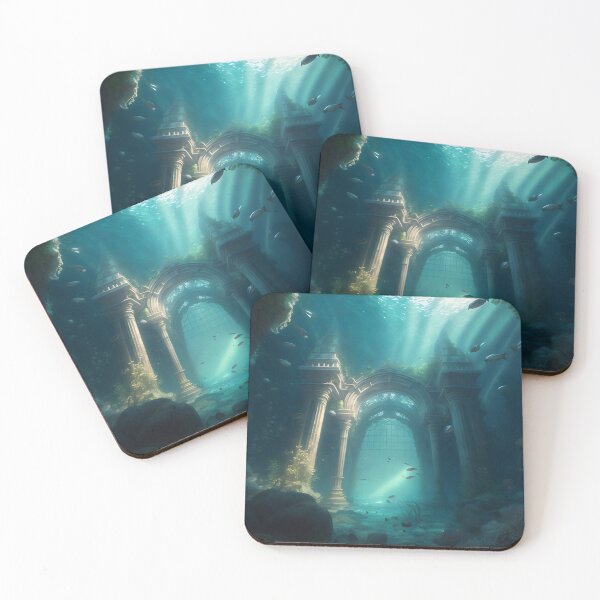 Item preview, Submerged Atlantis: A City of Marble Beneath the Waves designed and sold by oanaunciuleanu.