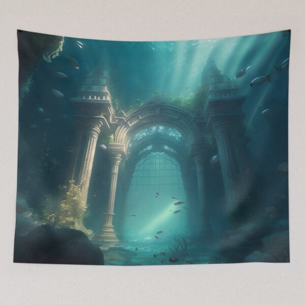 Item preview, Submerged Atlantis: A City of Marble Beneath the Waves designed and sold by oanaunciuleanu.