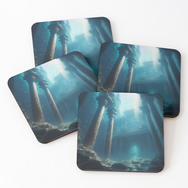 Item preview, Submerged Atlantis: A City of Marble Beneath the Waves designed and sold by oanaunciuleanu.