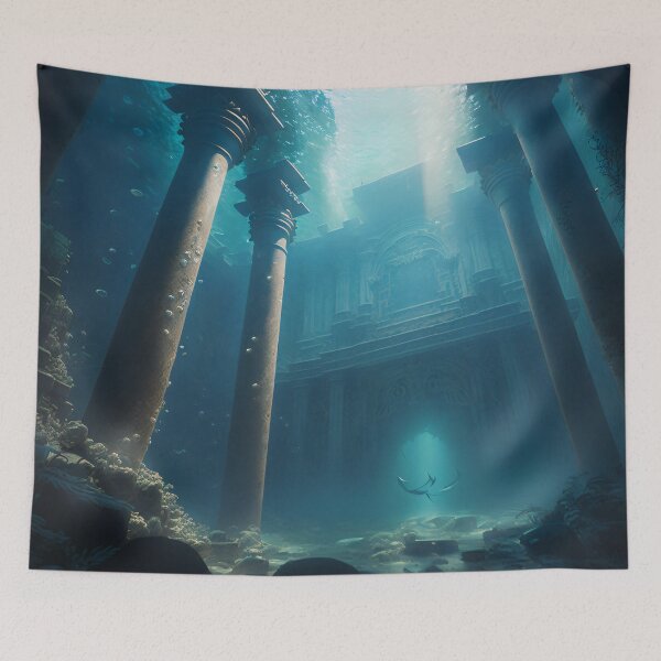 Item preview, Submerged Atlantis: A City of Marble Beneath the Waves designed and sold by oanaunciuleanu.