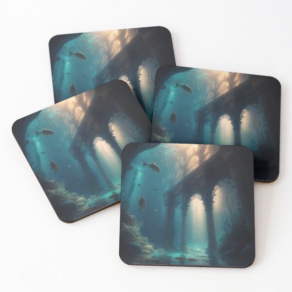 Item preview, Submerged Atlantis: A City of Marble Beneath the Waves designed and sold by oanaunciuleanu.