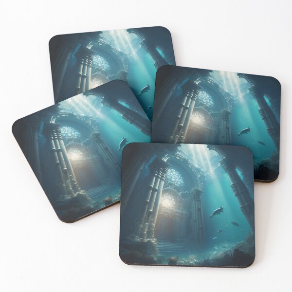 Item preview, Submerged Atlantis: A City of Marble Beneath the Waves designed and sold by oanaunciuleanu.