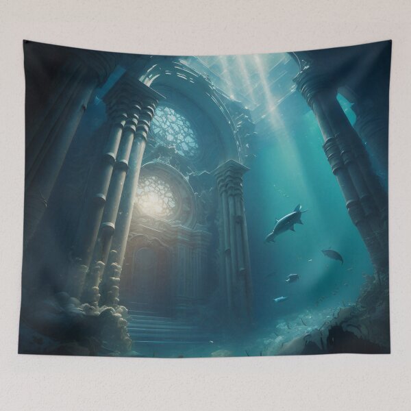 Item preview, Submerged Atlantis: A City of Marble Beneath the Waves designed and sold by oanaunciuleanu.