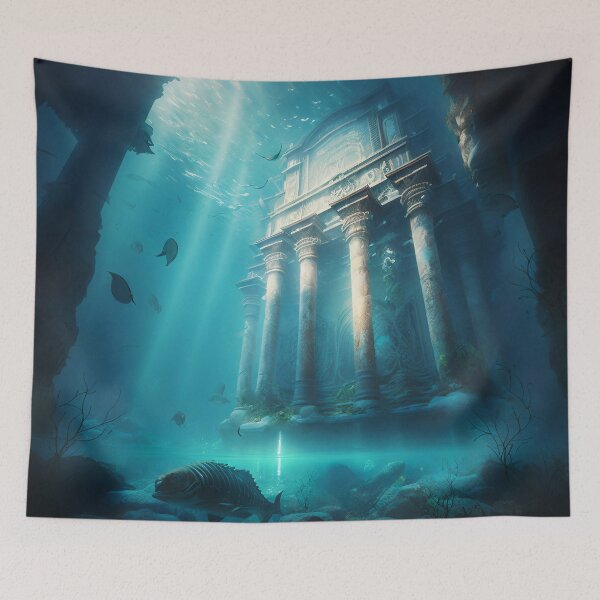 Item preview, Submerged Atlantis: A City of Marble Beneath the Waves designed and sold by oanaunciuleanu.