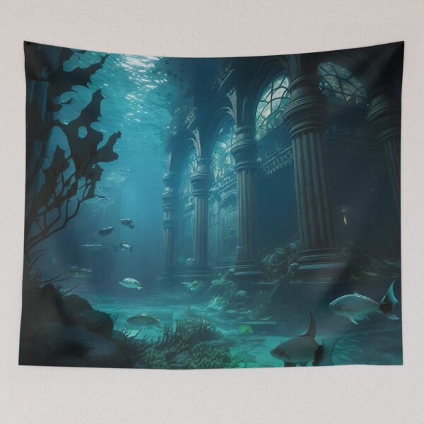 Item preview, Submerged Atlantis: A City of Marble Beneath the Waves designed and sold by oanaunciuleanu.